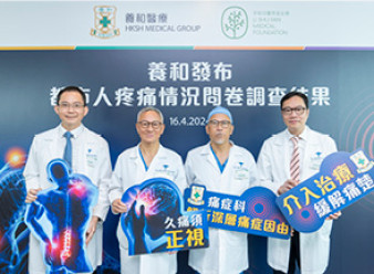縮圖 - 養和發佈關於都市人痛症情況的問卷調查結果 三千名受訪者中逾四成有長期痛症 專科醫生指慢性痛症不容忽視